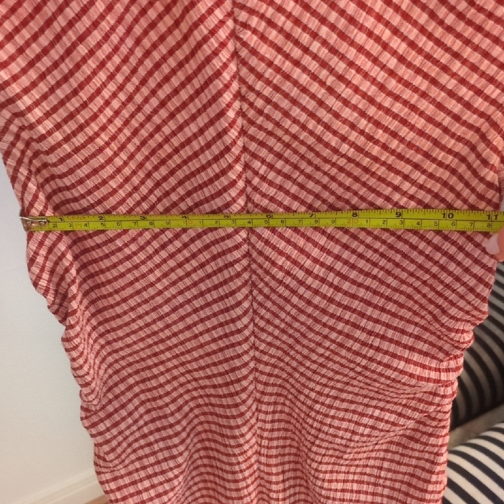 Scotch & Soda Red Checkered Backless Dress - Picture 6 of 10
